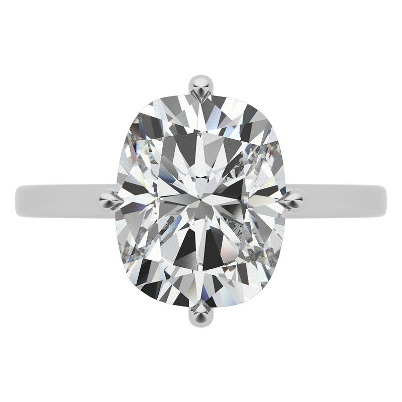 NSEW Rectangular Cushion Moissanite Engagement Ring