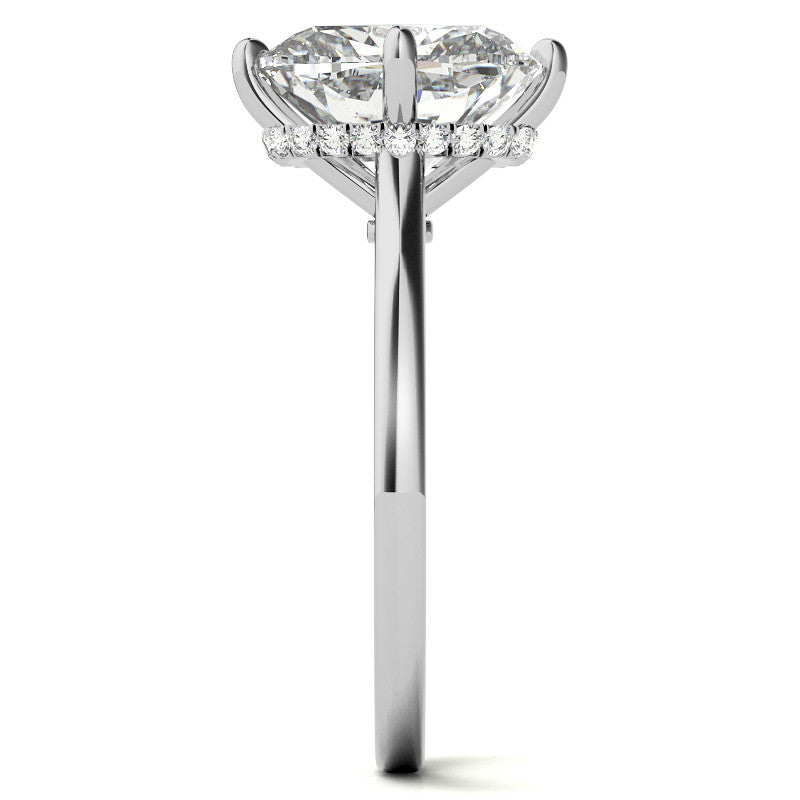 NSEW Rectangular Cushion Moissanite Engagement Ring