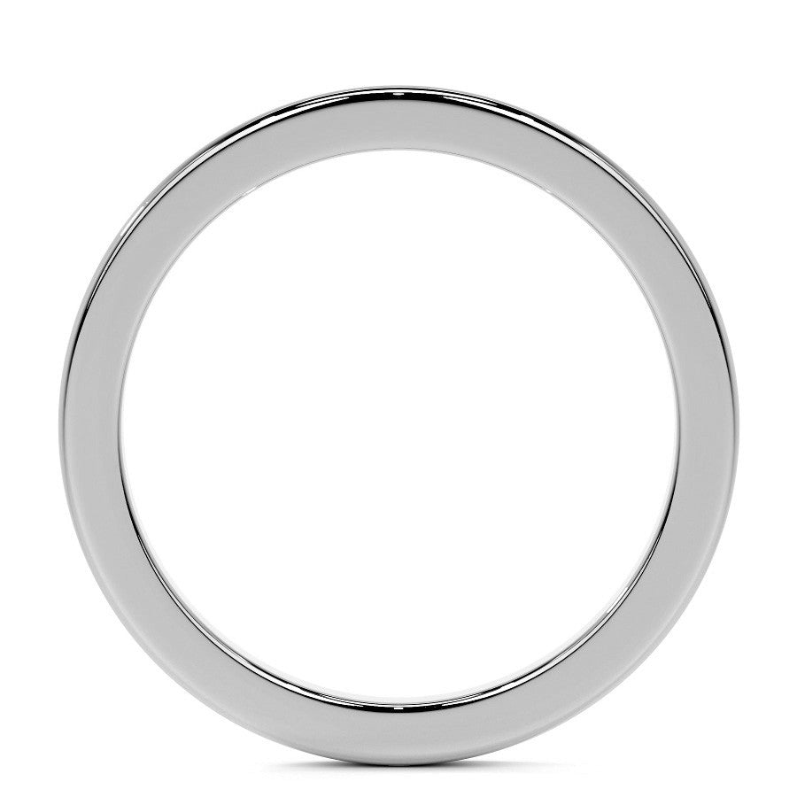 Round and Pear Moissanite 3-Stone Engagement Ring