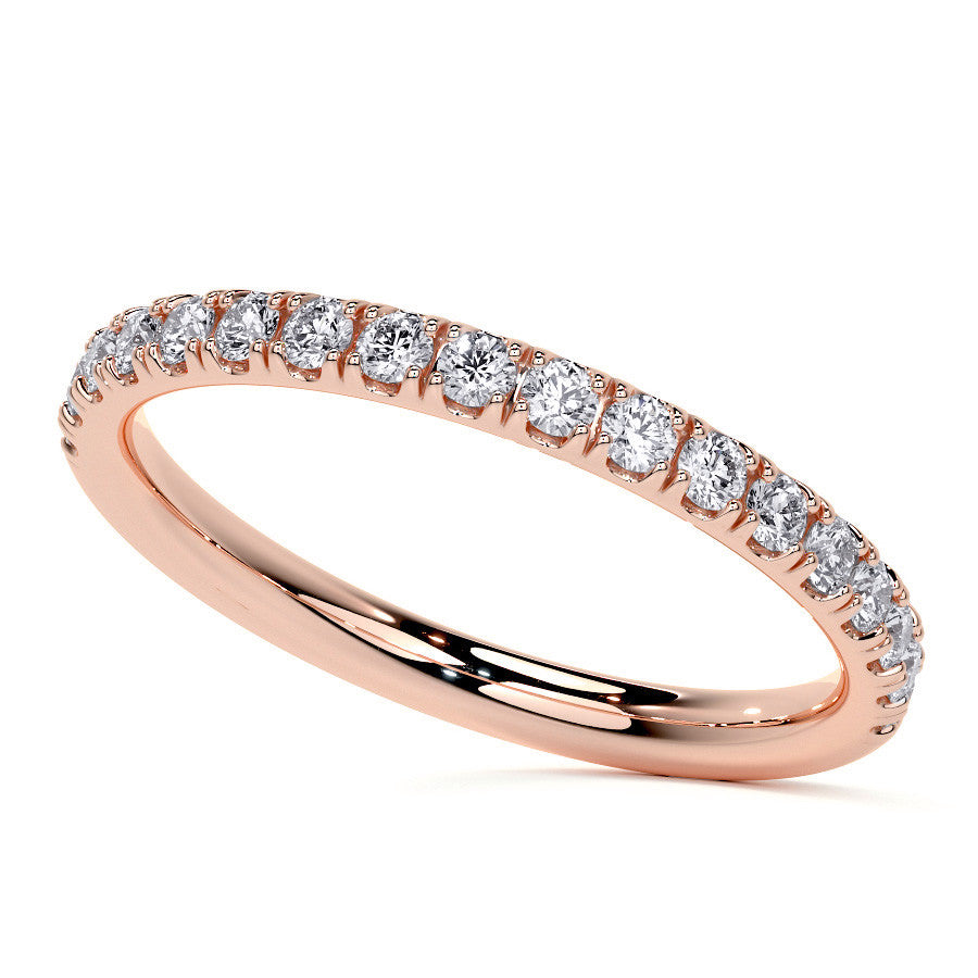 6-Prong Round Cathedral Moissanite Engagement Ring with Hidden