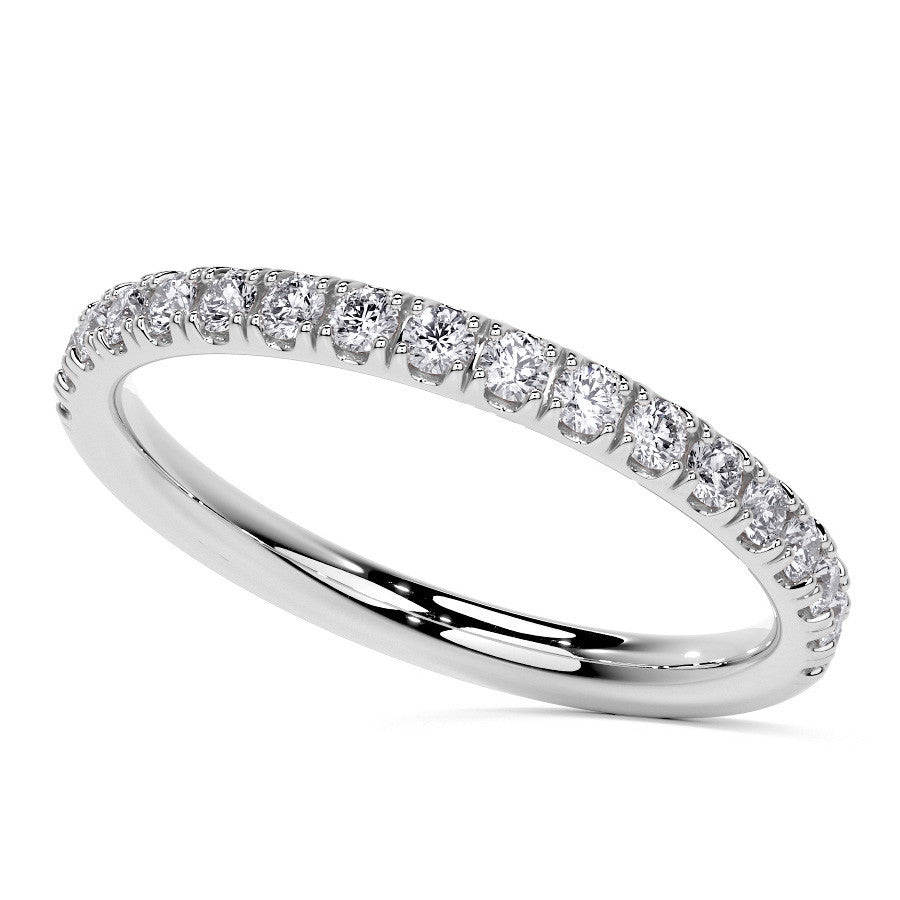 6-Prong Round Cathedral Moissanite Engagement Ring with Hidden
