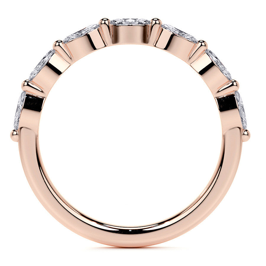 Petite Oval and Marquise Moissanite Halo Engagement Ring