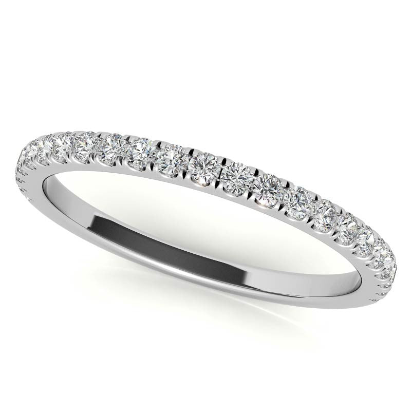 Pear Moissanite Graduated Halo Engagement Ring