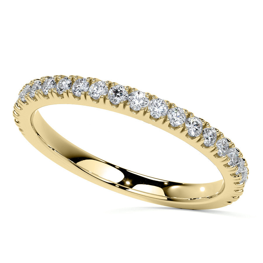 Asscher Moissanite Graduated Halo Engagement Ring