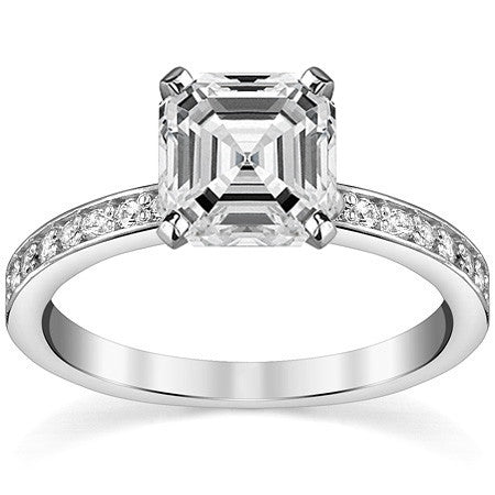 Moissanite Engagement Ring, 0.24ct Prong Set