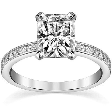 Moissanite Engagement Ring, 0.24ct Prong Set