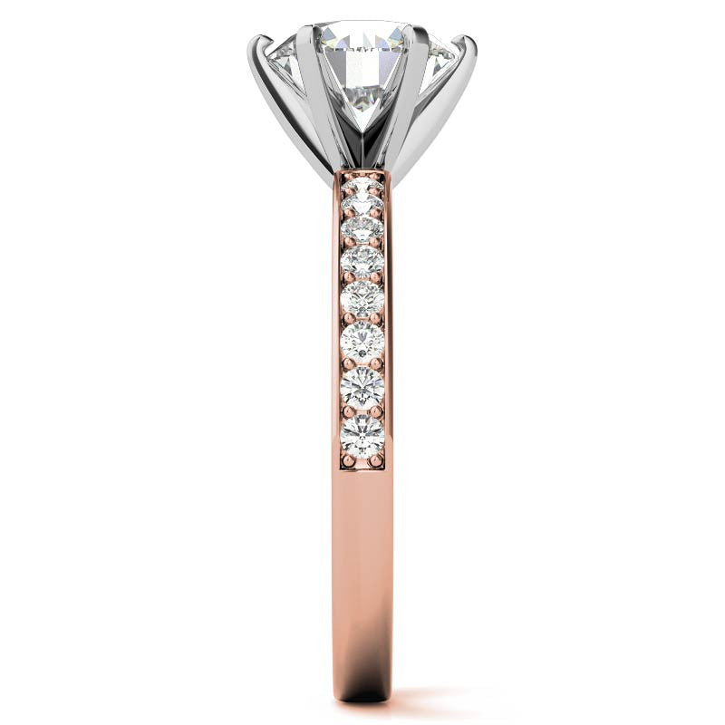 Moissanite Engagement Ring, 0.24ct Prong Set