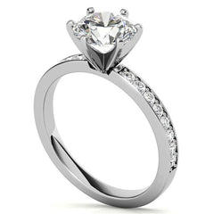 Moissanite Engagement Ring, 0.24ct Prong Set