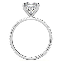 Petite Cushion Moissanite Engagement Ring