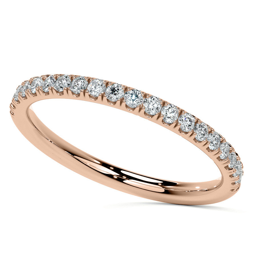 Emerald / Radiant 4-Prong Hidden Halo Moissanite Engagement Ring