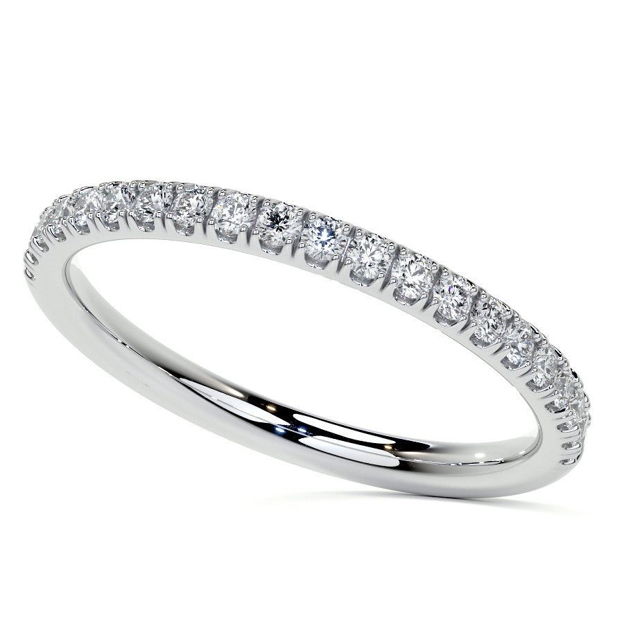 Emerald / Radiant 4-Prong Hidden Halo Moissanite Engagement Ring
