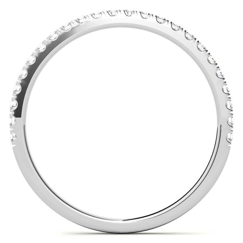 Hexagon Halo Round Brilliant Moissanite Engagement Ring