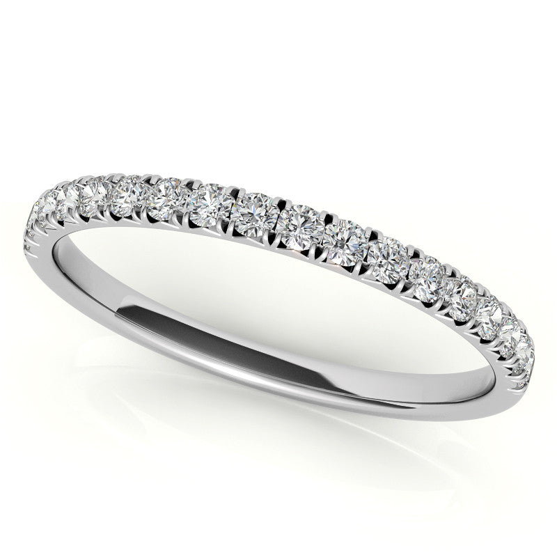 1.7mm 6-Claw Prong Round Brilliant Moissanite Engagement Ring