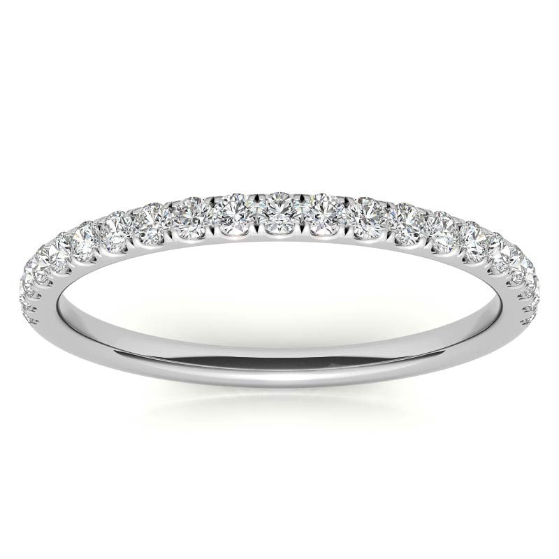 Emerald/Radiant 4-Prong Hidden Halo Moissanite Engagement Ring