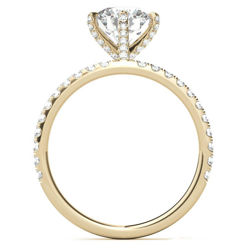 6-Prong Round Brilliant Moissanite Engagement Ring