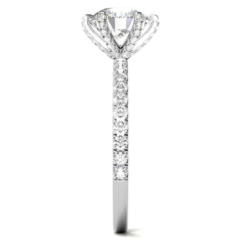 6-Prong Round Brilliant Moissanite Engagement Ring