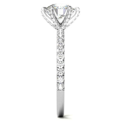 6-Prong Round Brilliant Moissanite Engagement Ring