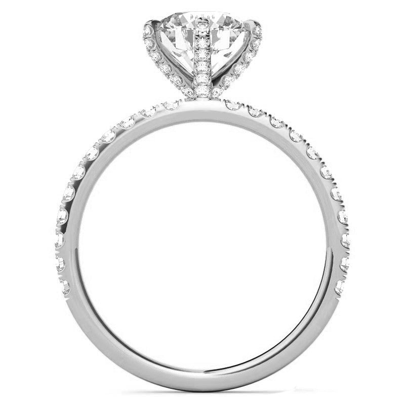 6-Prong Round Brilliant Moissanite Engagement Ring