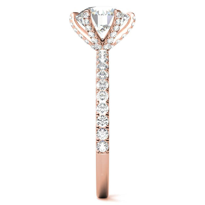 6-Prong Round Brilliant Moissanite Engagement Ring
