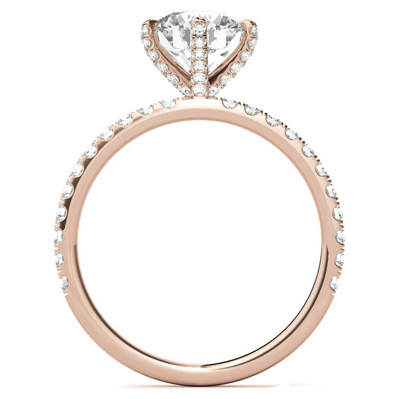6-Prong Round Brilliant Moissanite Engagement Ring