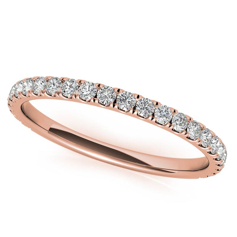 Petite Round Moissanite Halo Engagement Ring