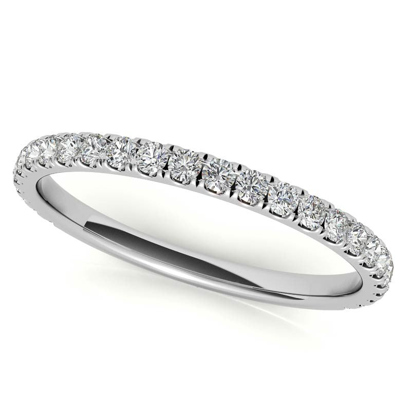 Petite Round Moissanite Halo Engagement Ring