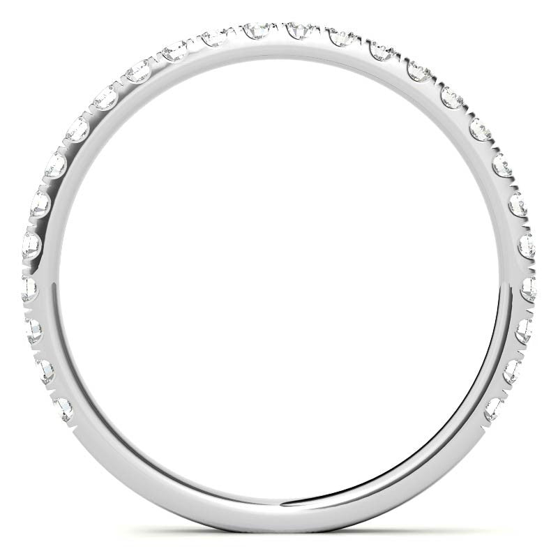 Petite Round Moissanite Halo Engagement Ring