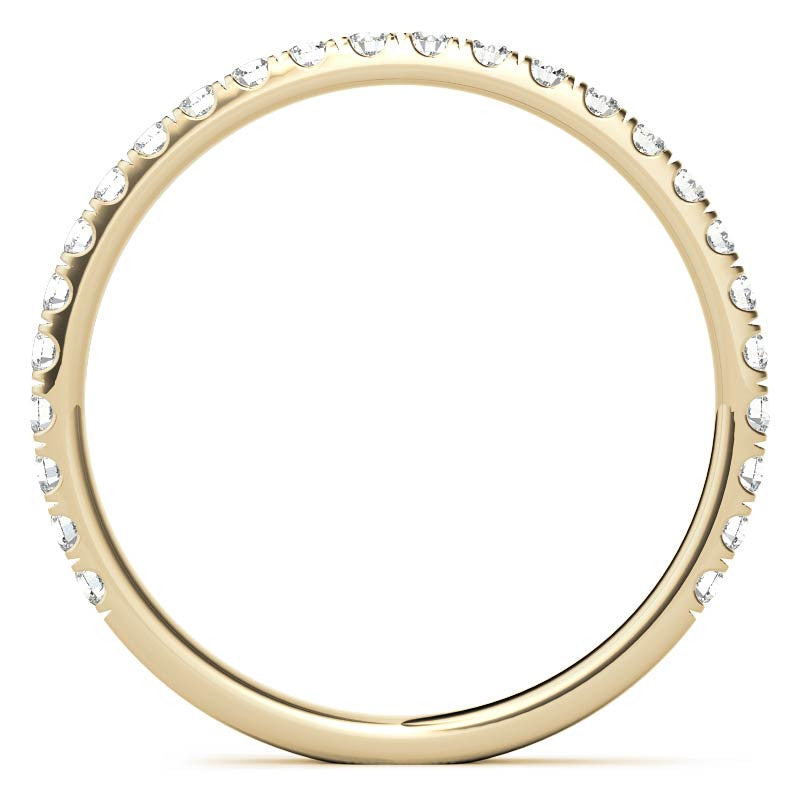 Petite Round Moissanite Halo Engagement Ring
