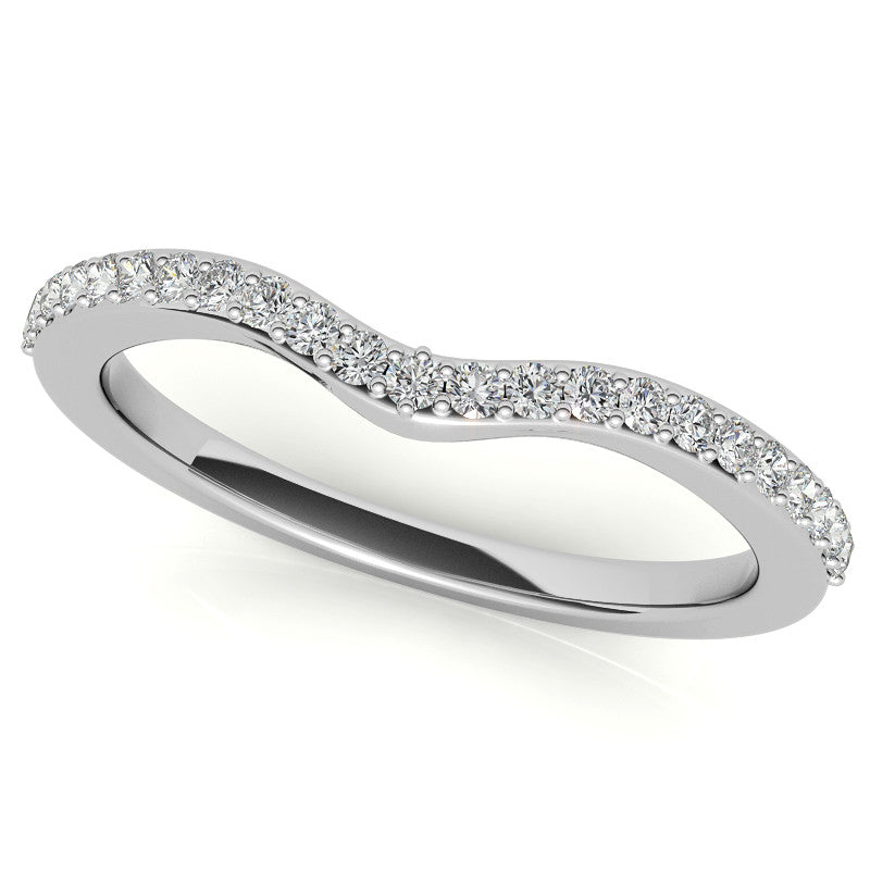 Pear Moissanite & Baguette Diamond Halo Engaement Ring