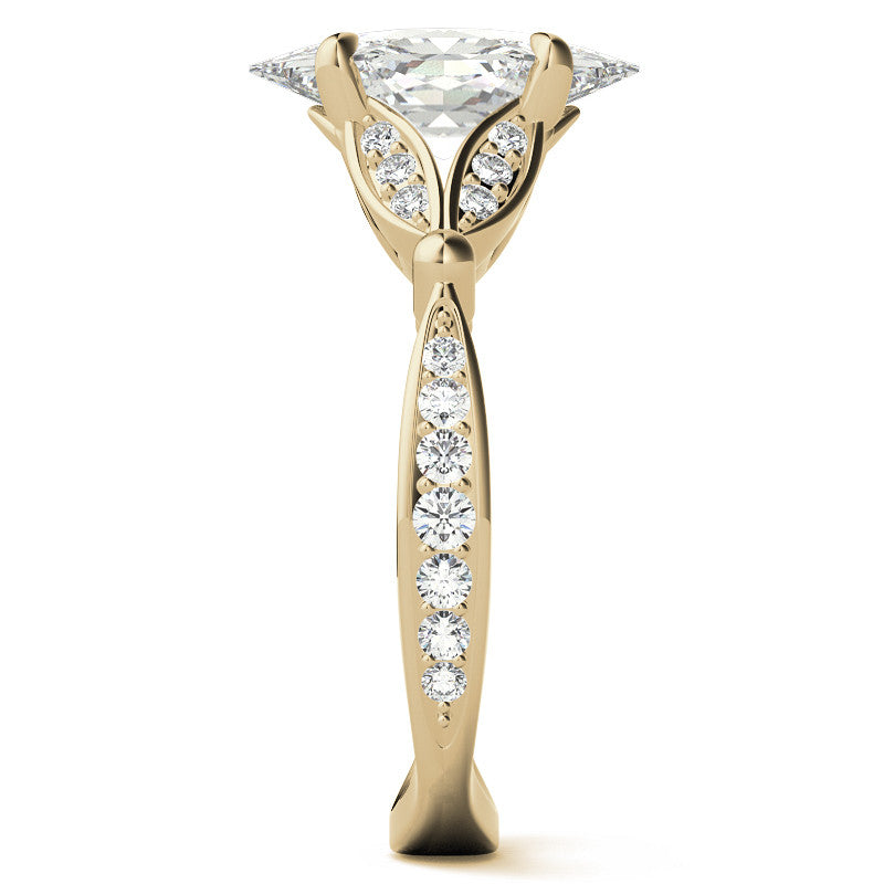 Duchess Marquise Floral Inspired Moissanite Engagement Ring
