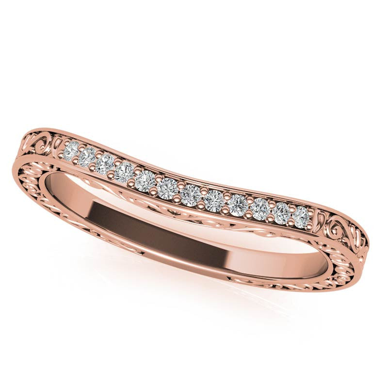 Round Brilliant Moissanite Antique Celtic Knot Engagement Ring
