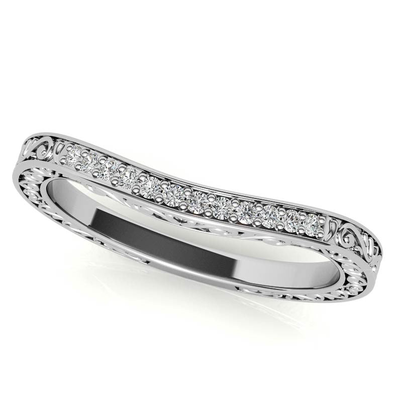 Round Brilliant Moissanite Antique Celtic Knot Engagement Ring