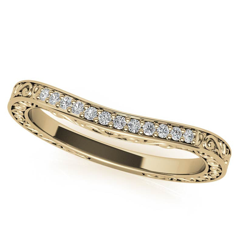 Round Brilliant Moissanite Antique Celtic Knot Engagement Ring