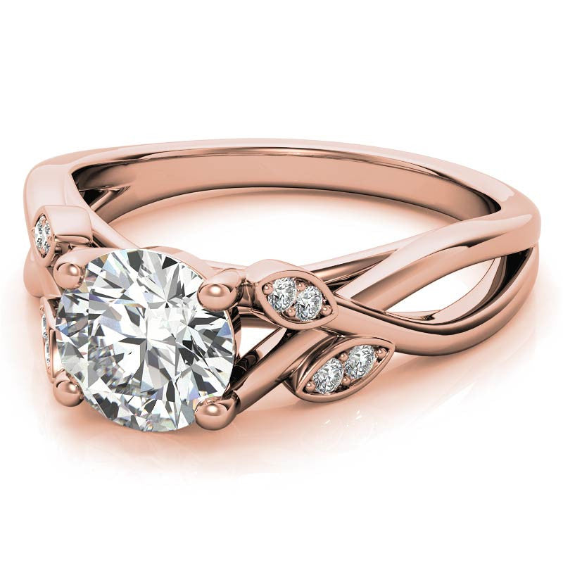 Floral Inspired Trellis Ivy Moissanite Engagement Ring