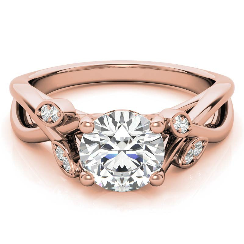 Floral Inspired Trellis Ivy Moissanite Engagement Ring
