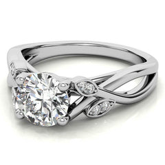 Floral Inspired Trellis Ivy Moissanite Engagement Ring