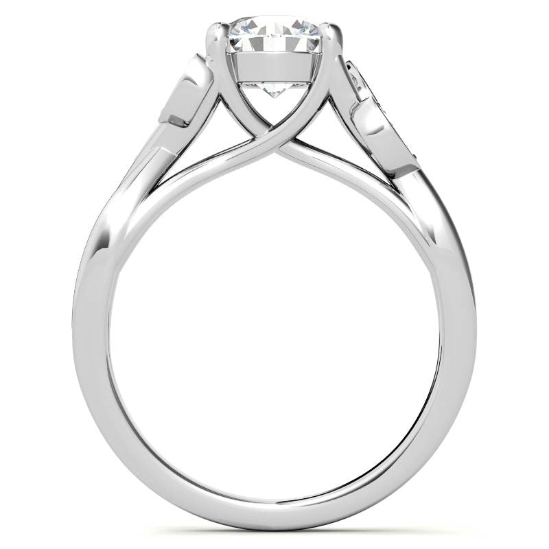 Floral Inspired Trellis Ivy Moissanite Engagement Ring