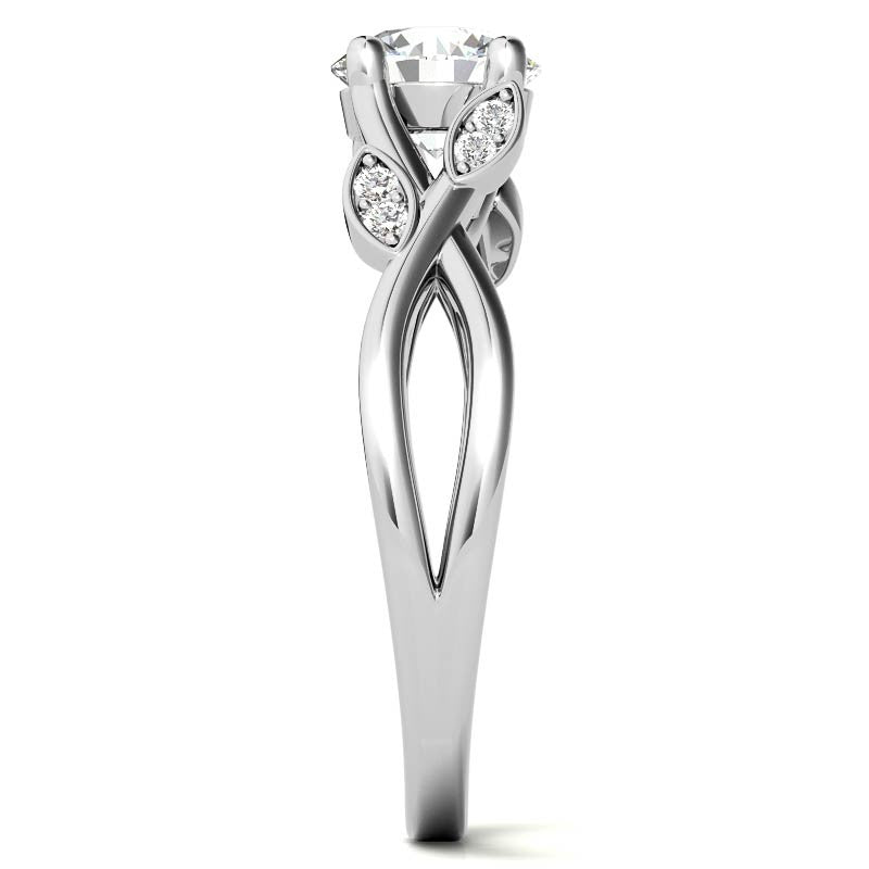 Floral Inspired Trellis Ivy Moissanite Engagement Ring