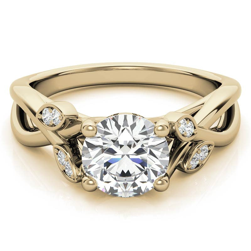 Floral Inspired Trellis Ivy Moissanite Engagement Ring