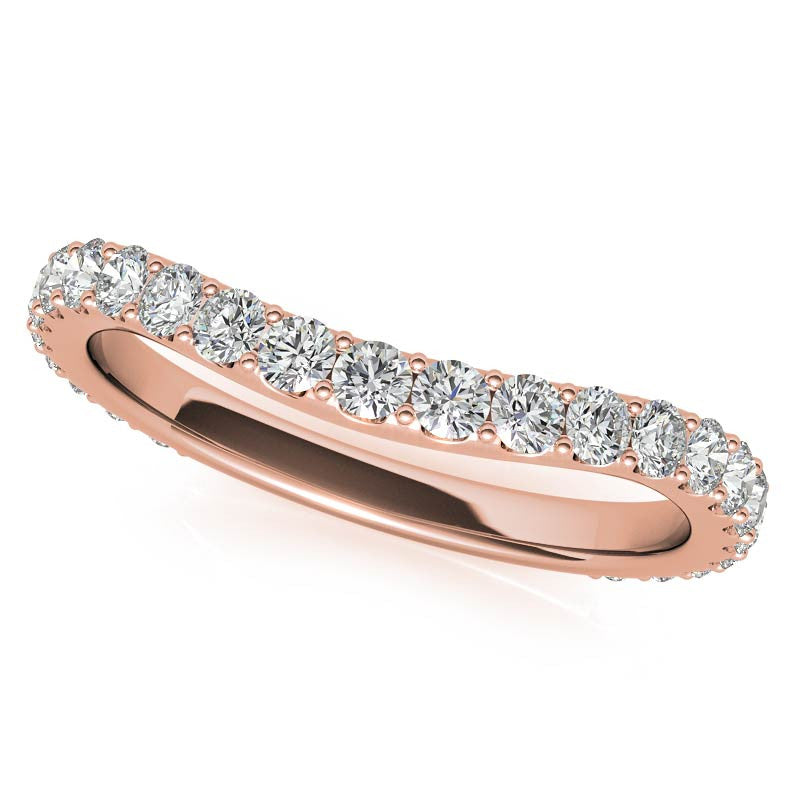 Round Hidden Halo 3-Stone Moissanite Engagement Ring
