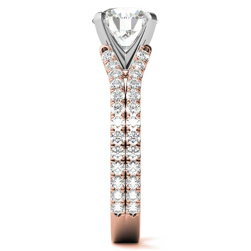 Split Shank Moissanite Engagement Ring