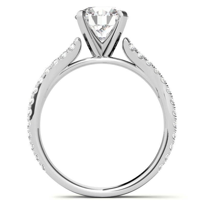 Split Shank Moissanite Engagement Ring