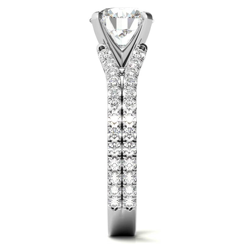 Split Shank Moissanite Engagement Ring