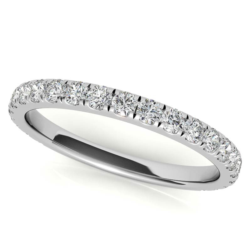 Round Cathedral Moissanite Cushion Halo Accented Engagement Ring