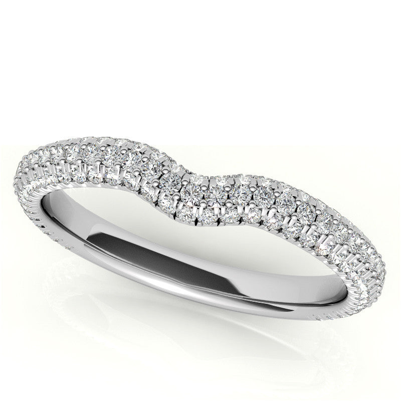 Oval Hidden Halo Pave Style Moissanite Engagement Ring