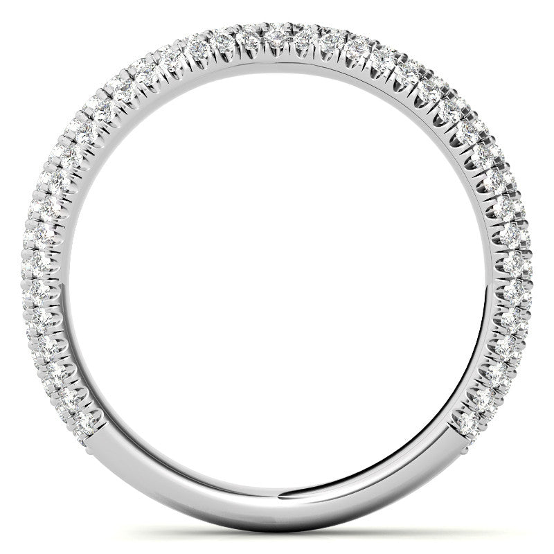 Oval Hidden Halo Pave Style Moissanite Engagement Ring