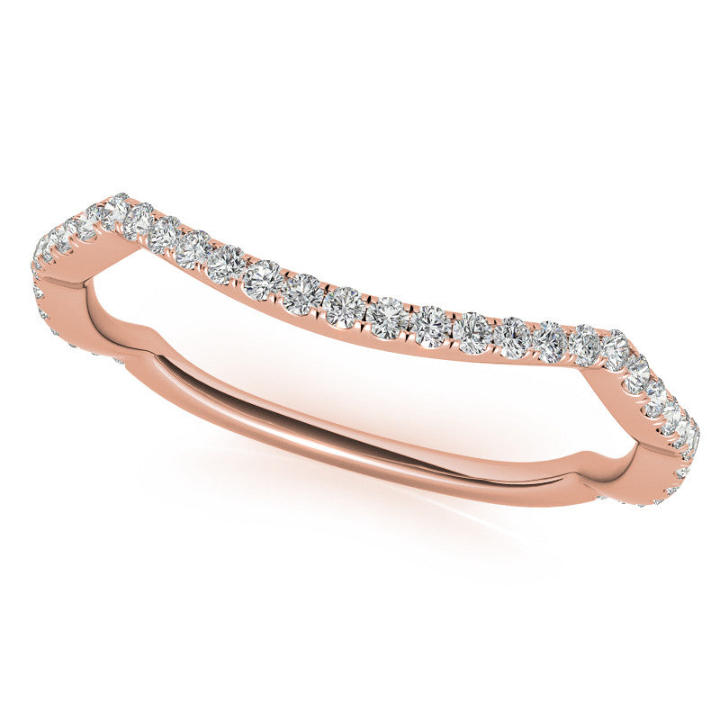 Encircled Cushion Halo Twisted Infinity Moissanite Engagement Ring