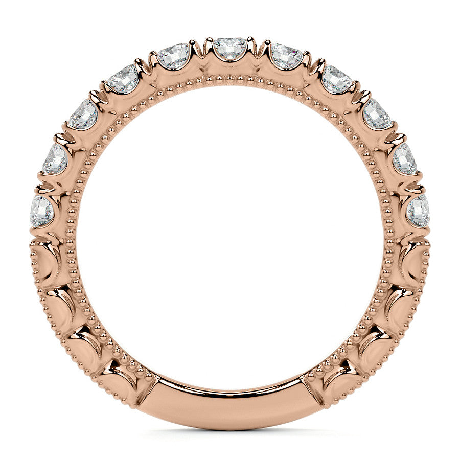 Princess cut Moissanite Scroll Accented Engagement Ring with Surprise