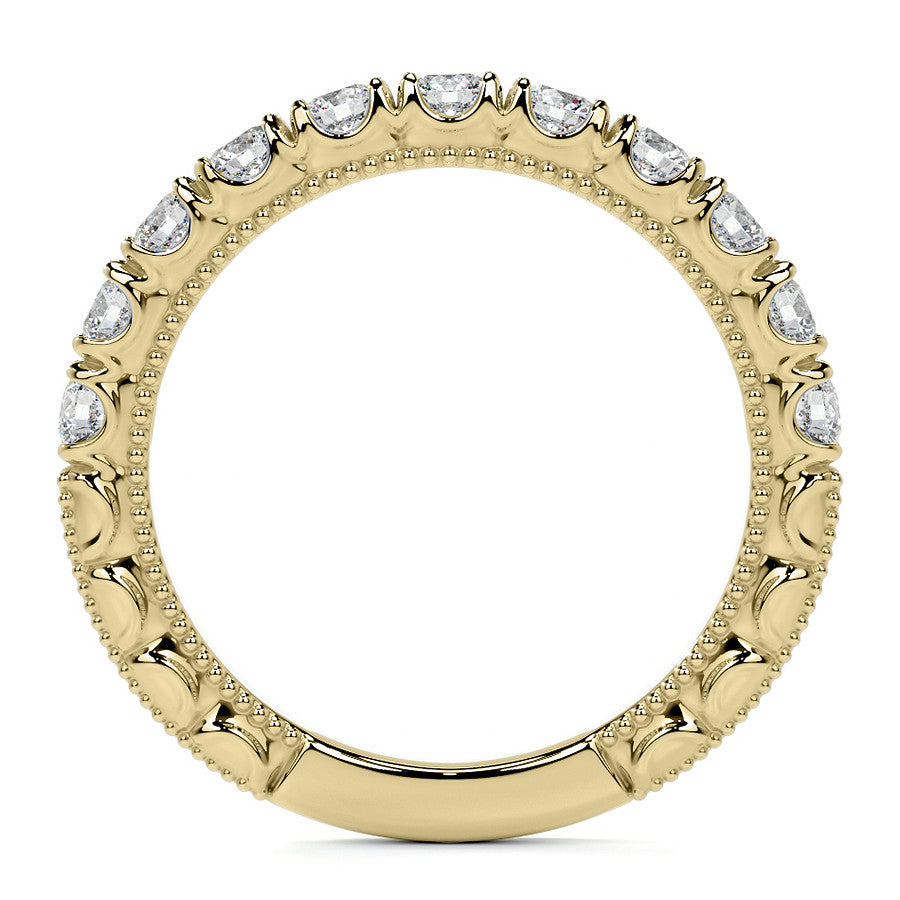 Princess cut Moissanite Scroll Accented Engagement Ring with Surprise