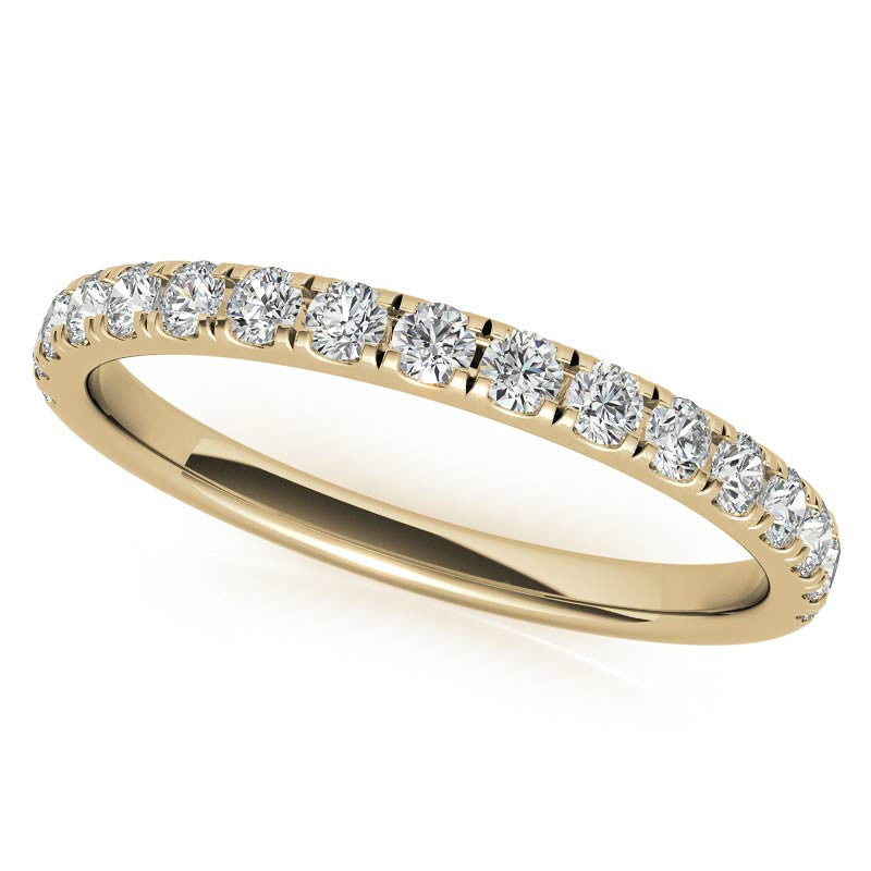 Round Cathedral Halo Moissanite Engagement Ring